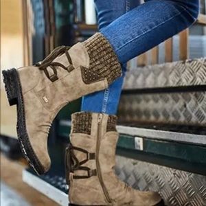 Mid Calf Lace up Hiking/ Snow boots